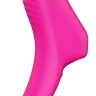 Ярко-розовая вибронасадка на палец FINGER VIBE купить в секс шопе