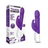 Фиолетовый вибратор-кролик с возвратно-поступательными движениями головки - 24 см. купить в секс шопе
