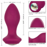 Фиолетовая анальная вибропробка с кристаллом Vibrating Crystal Probe - 10,75 см. купить в секс шопе