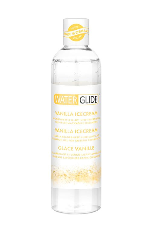 Лубрикант на водной основе с ароматом ванильного мороженого WATERGLIDE VANILLA ICECREAM - 300 мл. купить в секс шопе