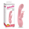 Нежно-розовый вибратор со стимулятором клитора Jumping Rabbit Vibrator - 19,5 см. купить в секс шопе