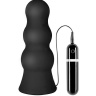 Чёрная анальная втулка большого размера с вибрацией MENZSTUFF VIBRATING BUTTCRASHER PAWN - 20 см. купить в секс шопе