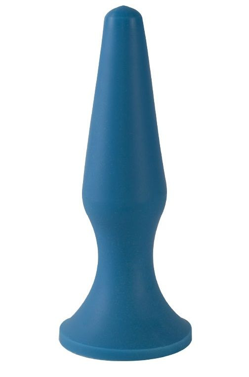 Синяя анальная пробка - 11 см. купить в секс шопе