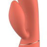 Оранжевый вибратор-кролик Carmen - 22,5 см. купить в секс шопе