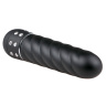 Черный мини-вибратор Diamond Twisted Vibrator - 11,4 см. купить в секс шопе