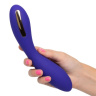 Фиолетовый вибратор с электростимуляцией Intimate E-Stimulator Wand - 21,5 см. купить в секс шопе