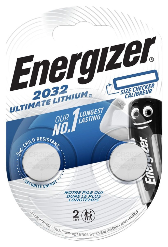 Батарейки Energizer Lithium CR2032 3V (таблетка) - 2 шт. купить в секс шопе