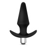 Чёрная  анальная вибропробка Luxe Discover - 12,7 см. купить в секс шопе