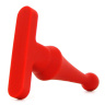 Красная анальная пробка Bum Buddies Tease My Tush, Intermediate Silicone Anal Plug - 12 см. купить в секс шопе