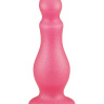 Розовая фигурная анальная пробка - 14 см. купить в секс шопе
