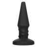 Черная анальная вибропробка с массажем бусинами Bionic Beaded Rimming Probe - 14,5 см. купить в секс шопе