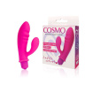 Розовый вибромассажер Cosmo с отростком - 8,5 см. купить в секс шопе