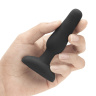 Анальная вибропробка чёрного цвета NOVICE REMOTE CONTROL PLUG BLACK - 10,2 см. купить в секс шопе