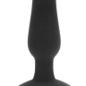 Анальная вибропробка чёрного цвета NOVICE REMOTE CONTROL PLUG BLACK - 10,2 см. купить в секс шопе
