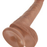 Фаллоимитатор-мулат с мошонкой и присоской 6  Cock with Balls - 17,8 см. купить в секс шопе