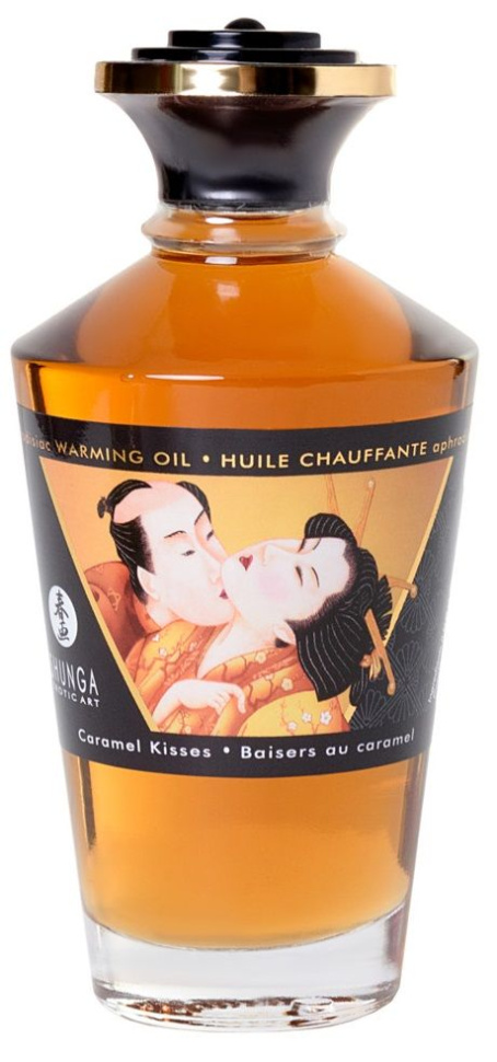 Массажное интимное масло с ароматом карамели - 100 мл. купить в секс шопе