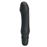 Черный мини-вибратор Stev -13,5 см. купить в секс шопе