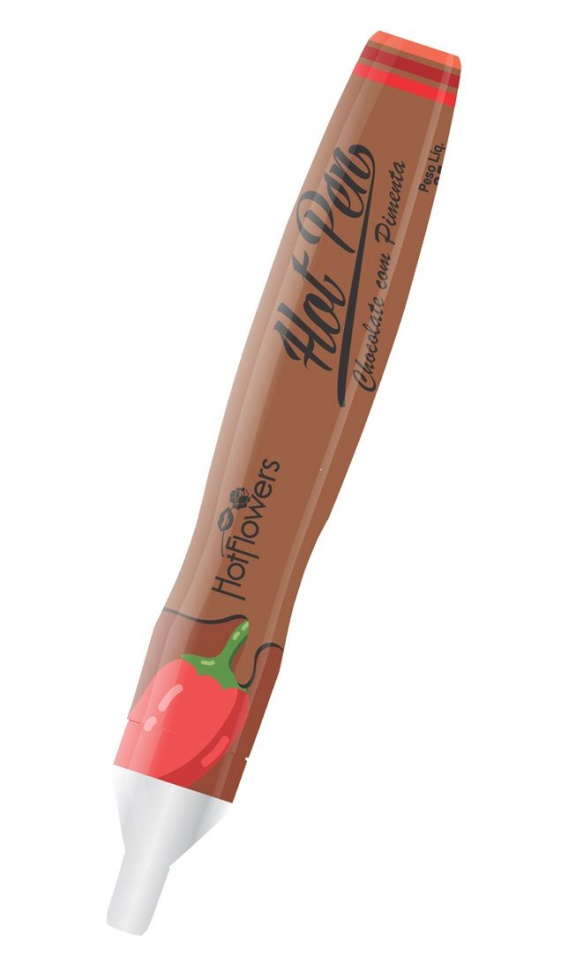Ручка для рисования на теле Hot Pen со вкусом шоколада и острого перца купить в секс шопе