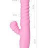 Розовый вибратор Lixy с возвратно-поступательным движением и нагревом - 23 см. купить в секс шопе