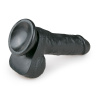 Черный фаллоимитатор Realistic Dildo - 17,5 см. купить в секс шопе