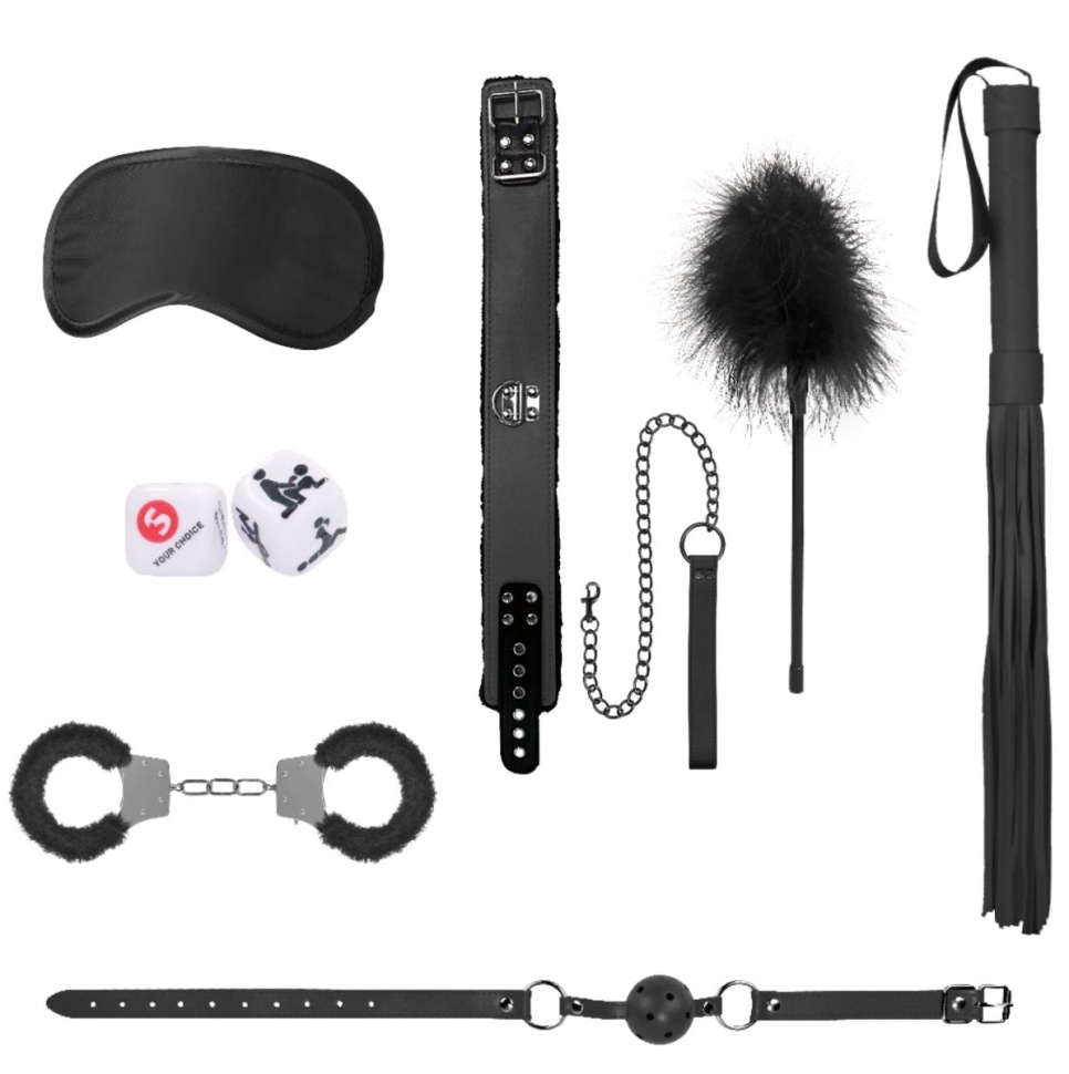 Черный игровой набор Introductory Bondage Kit №6 купить в секс шопе