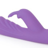 Фиолетовый вибромассажер-кролик с 10 режимами вибрации - 24 см. купить в секс шопе
