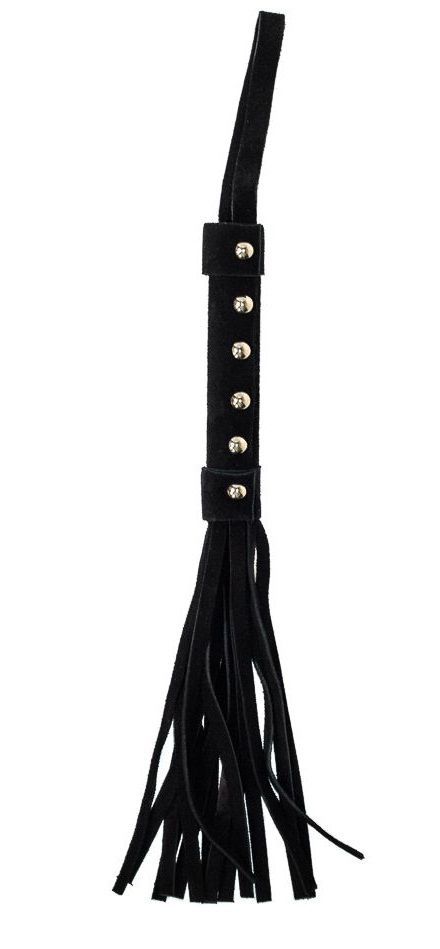 Черная плеть Fling - 27 см. купить в секс шопе