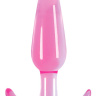 Гладкая розовая анальная пробка Jelly Rancher T-Plug Smooth - 10,9 см. купить в секс шопе