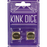 Золотистые игральные кубики Kink Dice купить в секс шопе
