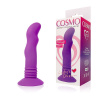 Фиолетовый вибромассажер Cosmo на присоске - 12 см. купить в секс шопе