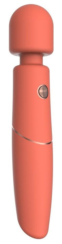 Оранжевый вибромассажер Clarissa - 22,6 см. купить в секс шопе