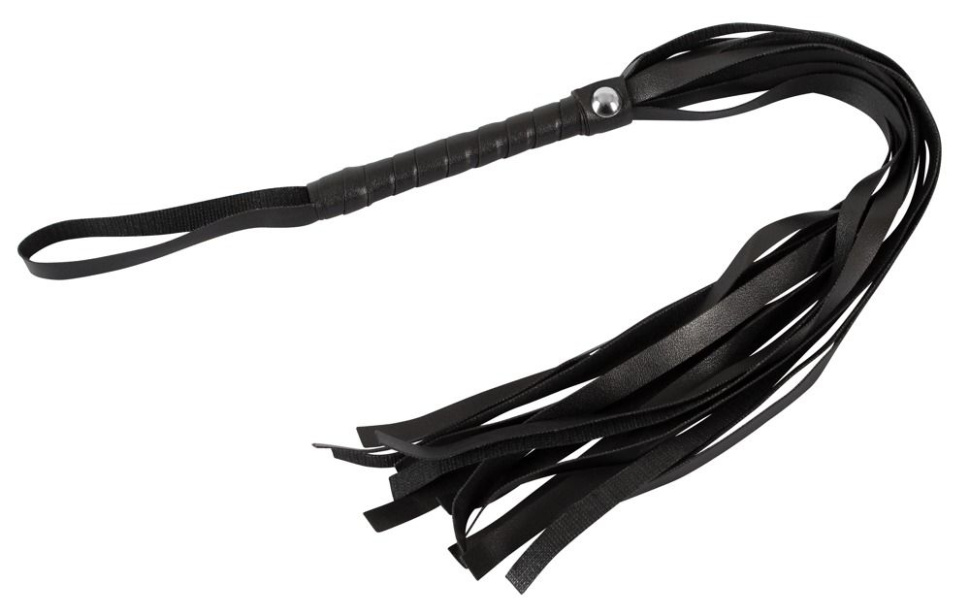 Черная плеть Mini Flogger - 56 см. купить в секс шопе