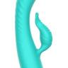 Зеленый вибратор-кролик Chloe - 20,7 см. купить в секс шопе