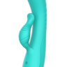Зеленый вибратор-кролик Chloe - 20,7 см. купить в секс шопе