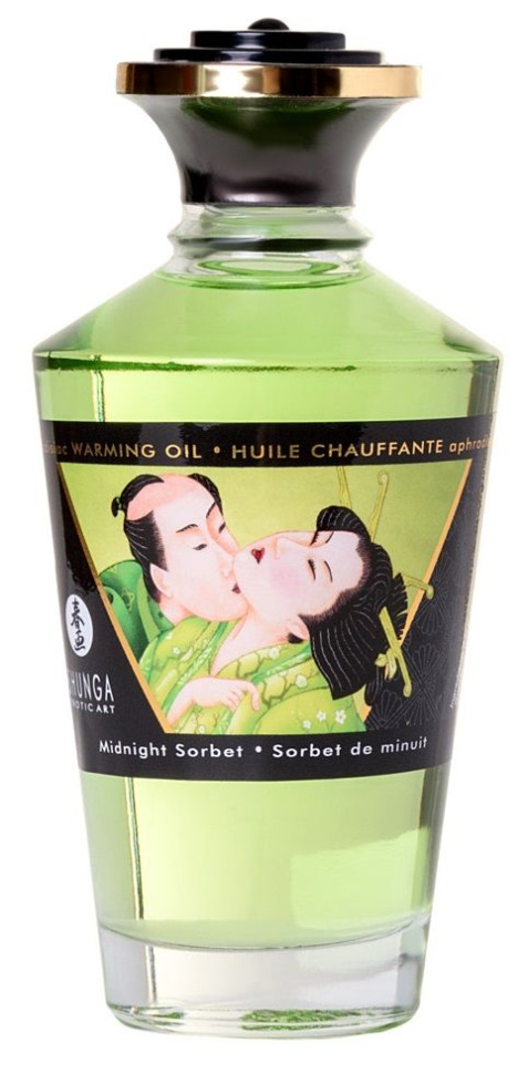 Массажное интимное масло с ароматом щербета - 100 мл. купить в секс шопе