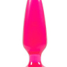 Малая розовая анальная пробка Jelly Rancher Pleasure Plug Small - 10,2 см. купить в секс шопе
