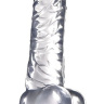 Прозрачный фаллоимитатор на присоске JELLY JOY BRILLIANT - 18 см. купить в секс шопе