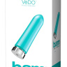 Бирюзовая перезаряжаемая вибропуля VeDO Bam - 9,7 см. купить в секс шопе