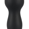 Чёрный анальный стимулятор из силикона - 17,3 см. купить в секс шопе