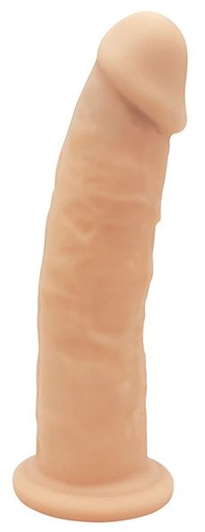 Телесный фаллоимитатор на присоске DILDO 7.5INCH - 19 см. купить в секс шопе