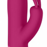 Розовый вибромассажер-кролик Izara - 22 см. купить в секс шопе
