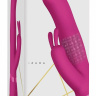 Розовый вибромассажер-кролик Izara - 22 см. купить в секс шопе