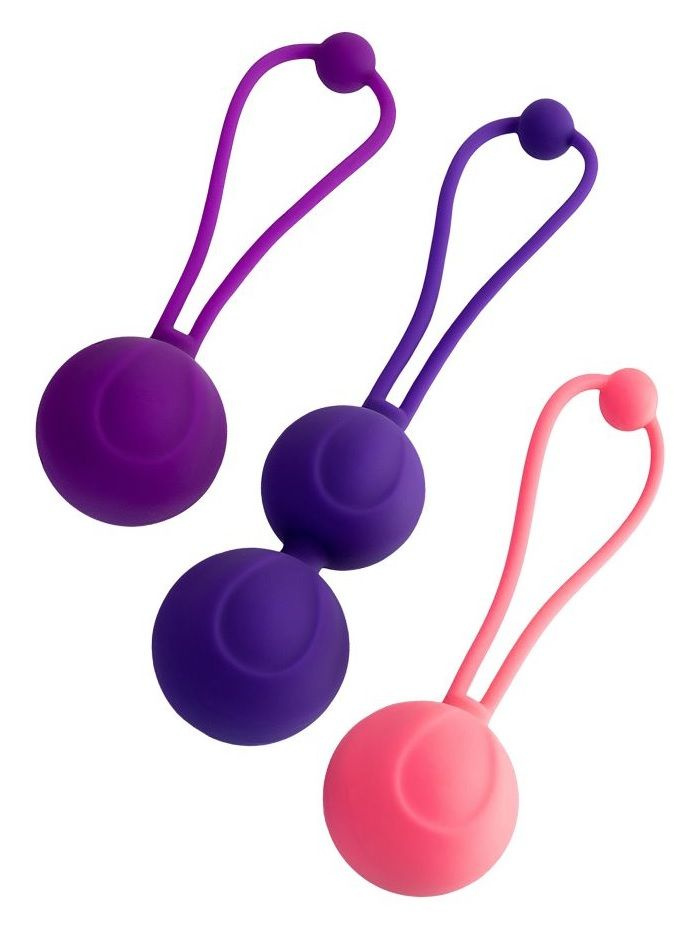 Набор из 3 вагинальных шариков BLOOM разного цвета купить в секс шопе