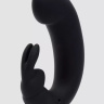 Черный мини-вибратор  кролик  Sensation Rechargeable G-Spot Rabbit Vibrator - 11,4 см. купить в секс шопе