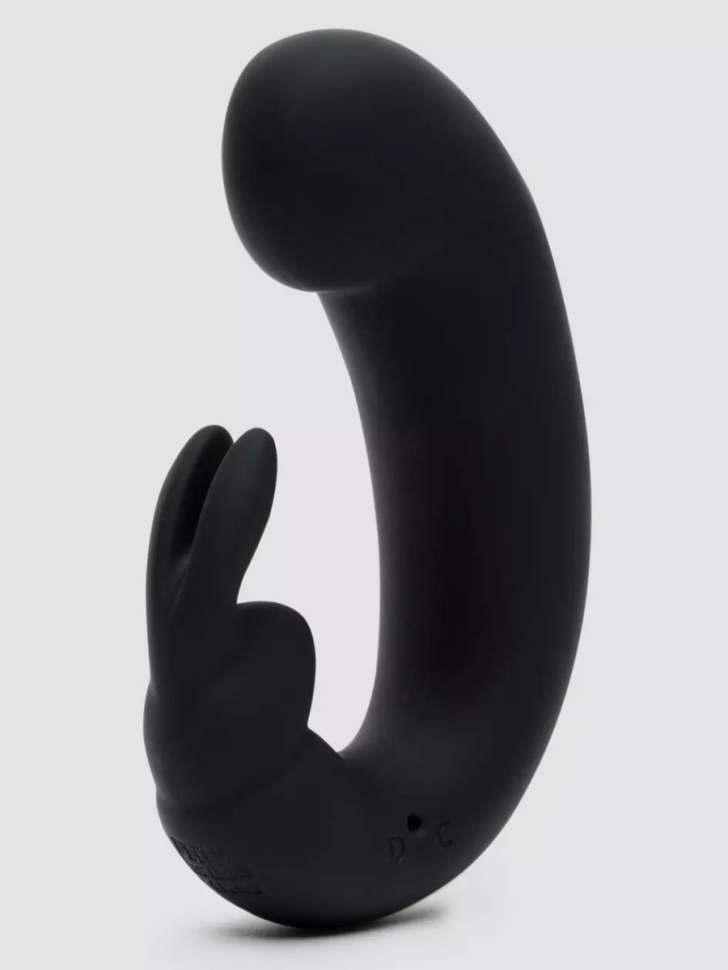 Черный мини-вибратор  кролик  Sensation Rechargeable G-Spot Rabbit Vibrator - 11,4 см. купить в секс шопе