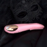 Розовый вибростимулятор Frida с ротацией кончика - 18 см. купить в секс шопе