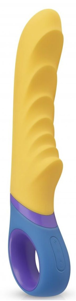 Желтый вибромассажер Tone G-Spot Vibrator - 23 см. купить в секс шопе