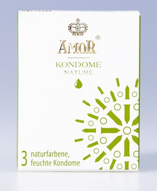 Классические презервативы AMOR Nature - 3 шт. купить в секс шопе