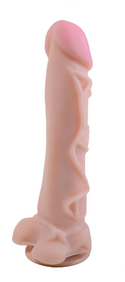 Фаллоимитатор на присоске ANDROID Collection-III  с крупными венами - 23,5 см. купить в секс шопе