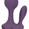 Фиолетовый анально-вагинальный вибратор Sofia - 13 см. купить в секс шопе